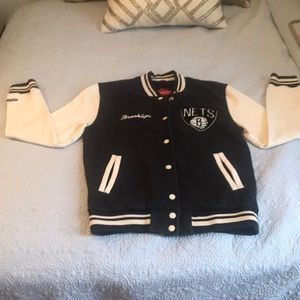 Brooklyn Nets Mitchell & Ness fleece jacket